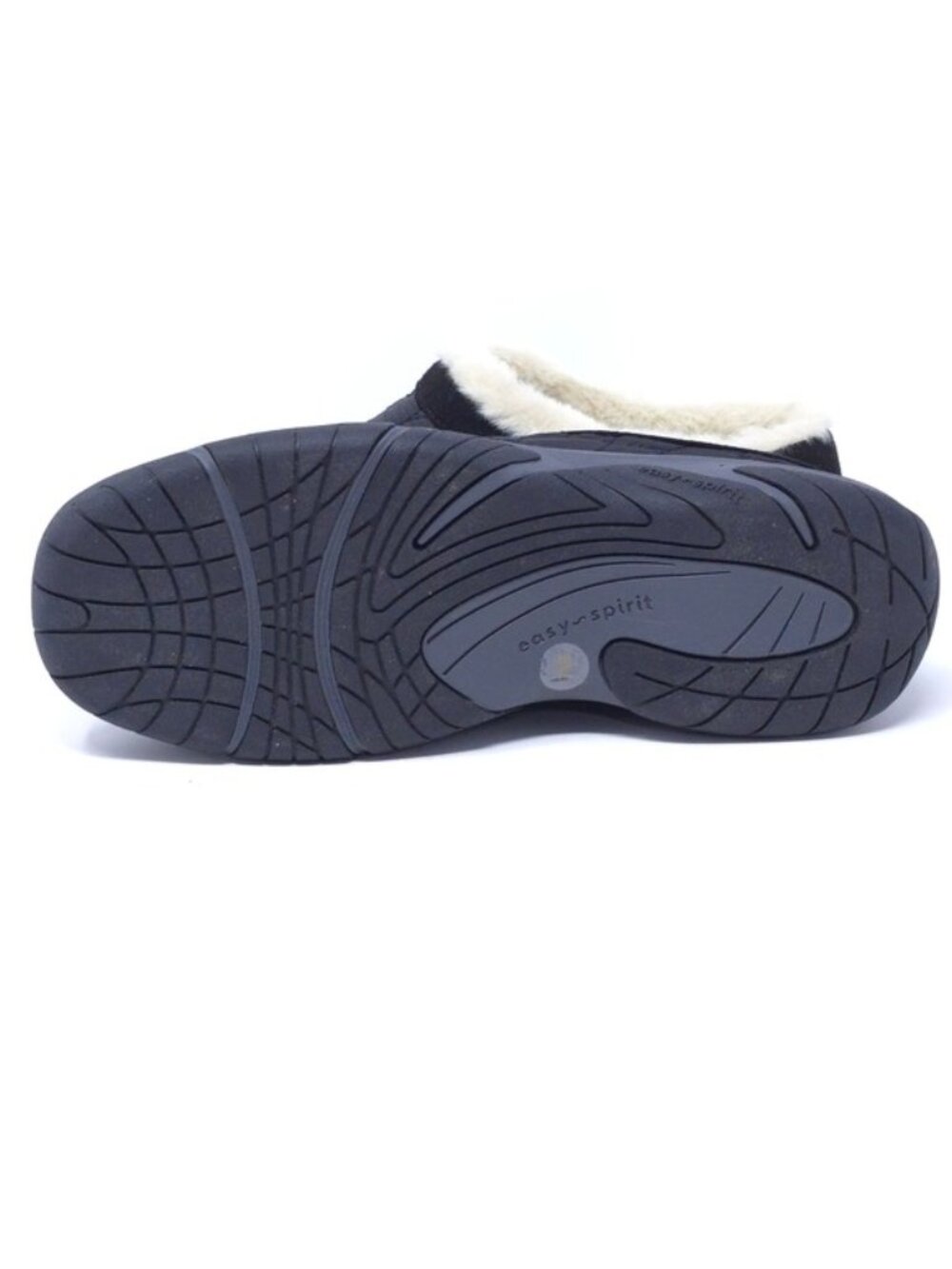 Easy Spirit Wimmy Black Shearling Quilted Clogs 7.5M Cozy Winter Mules - Picture 8 of 9